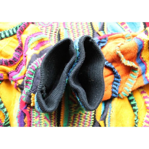 Coogi Vintage Colourful Cotton Sweater Size XL Notorious Big Style Very Rare - Picture 10 of 11